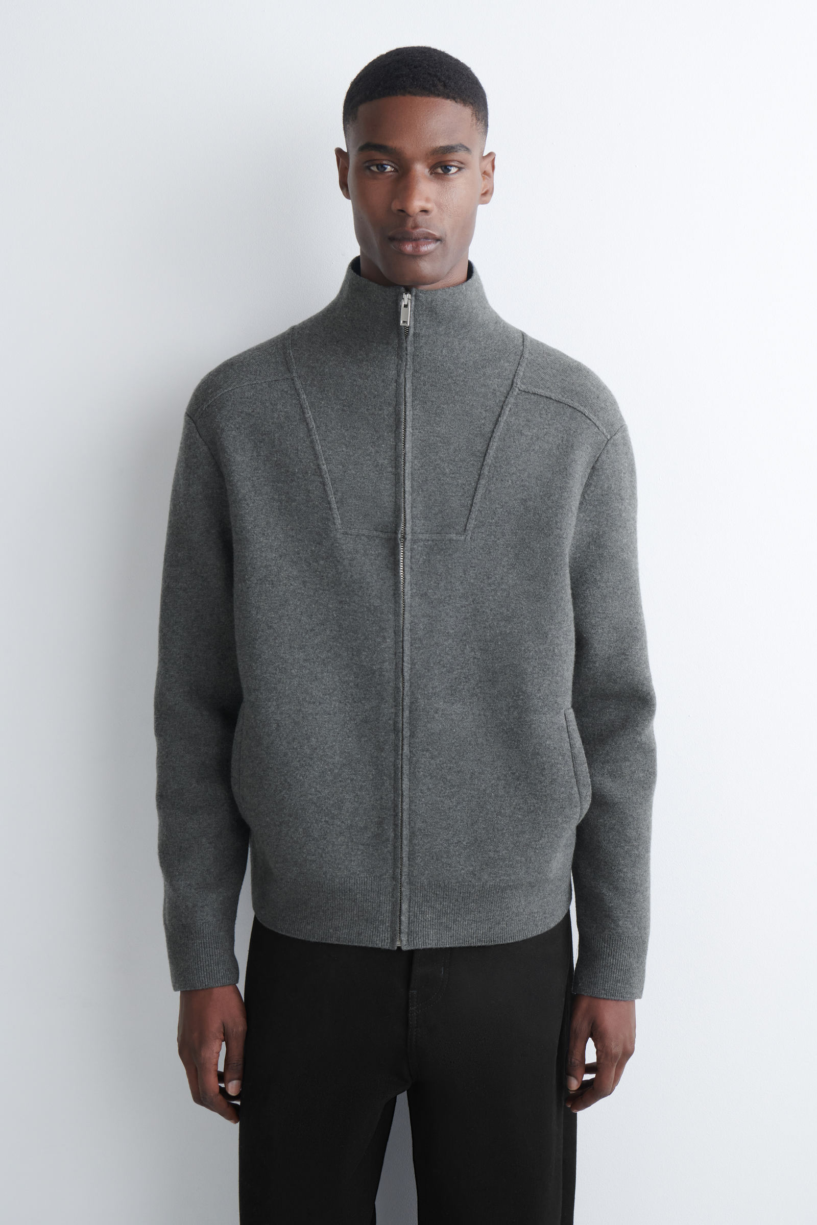 MERINO WOOL ZIP-UP TRACK JACKET メリノウールジップアップトラック