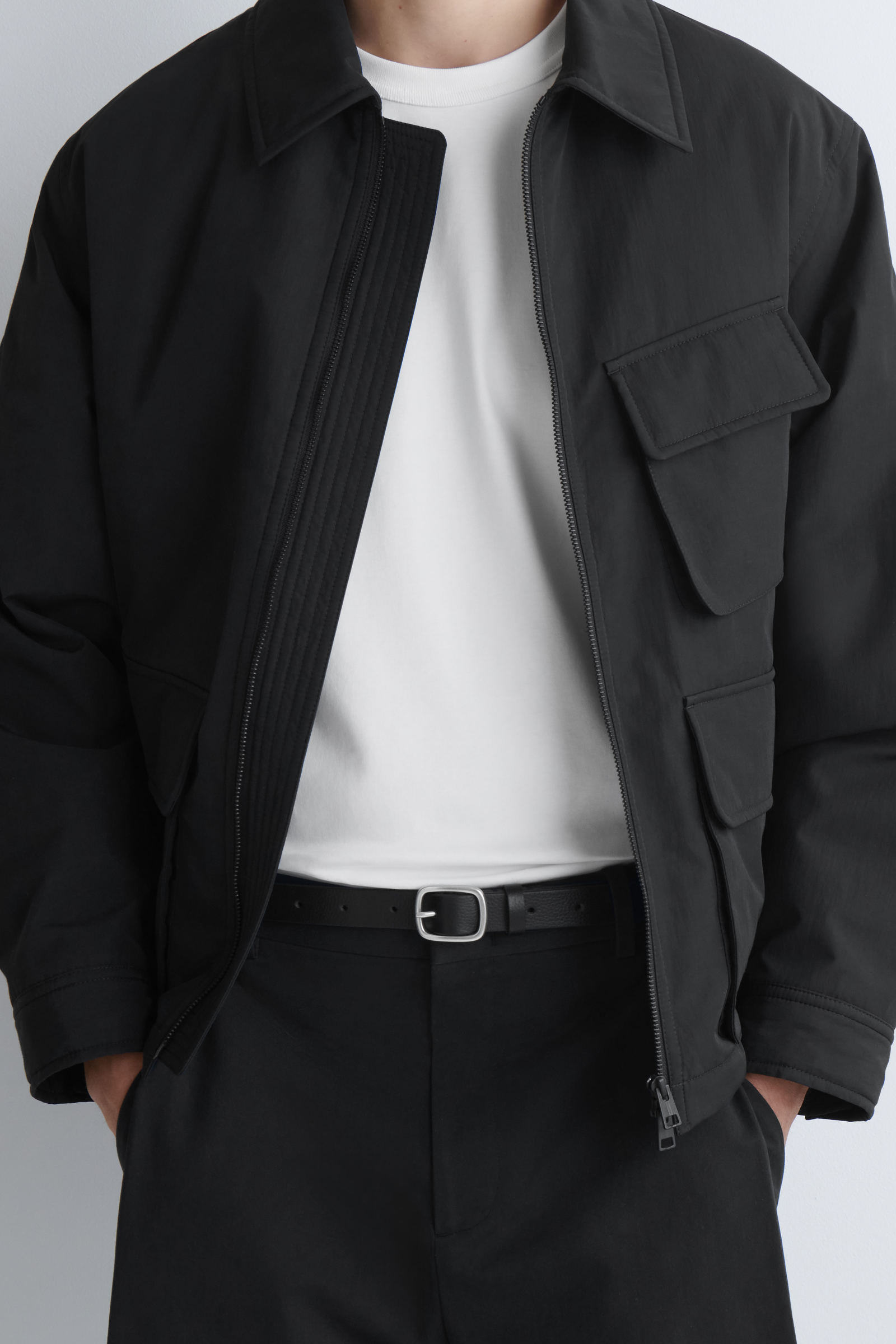 GRAINED-LEATHER BELT グレインレザーベルト ブラック｜COS コス 公式