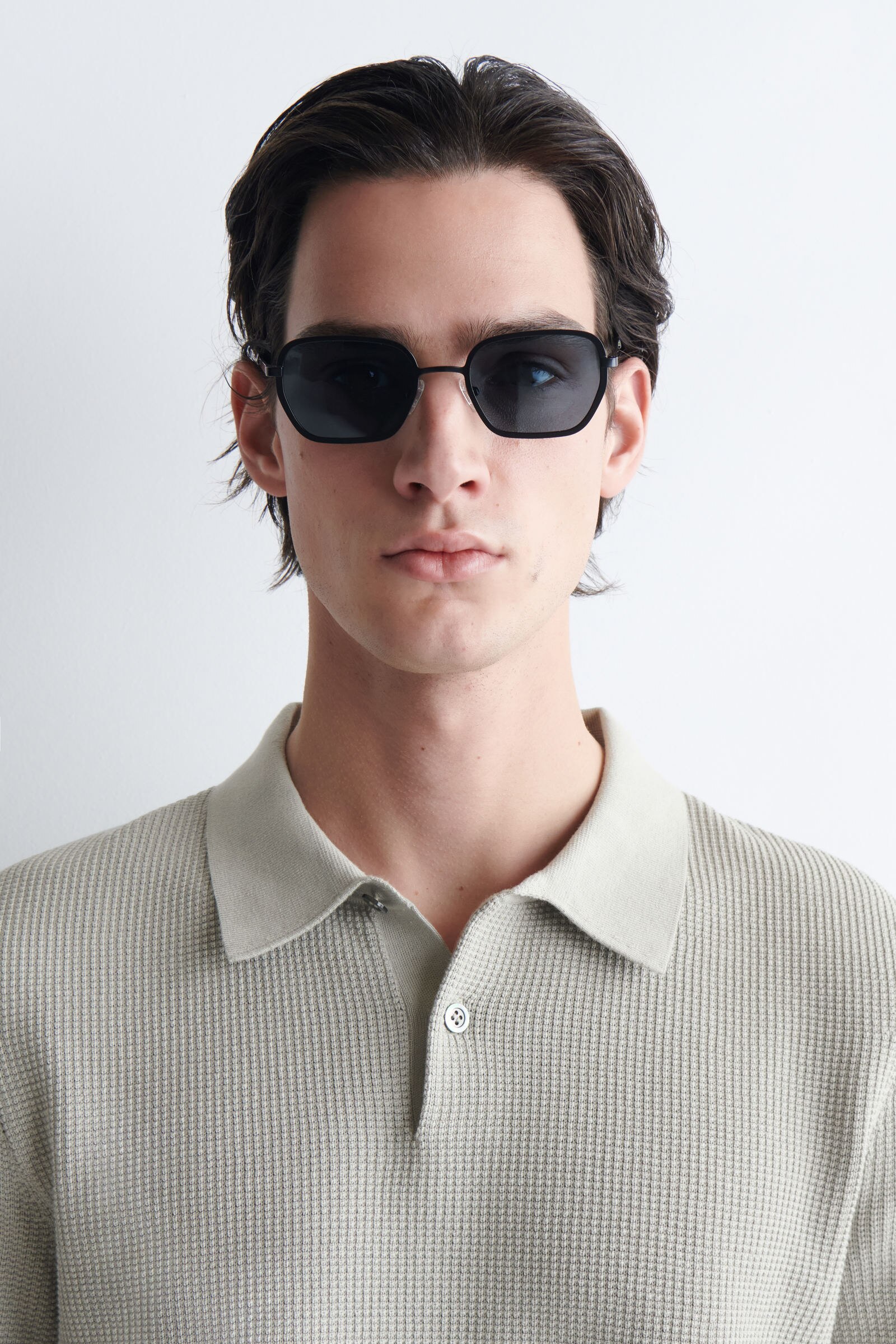 WIRE-FRAME RECTANGLE SUNGLASSES ワイヤーフレーム長方形サングラス