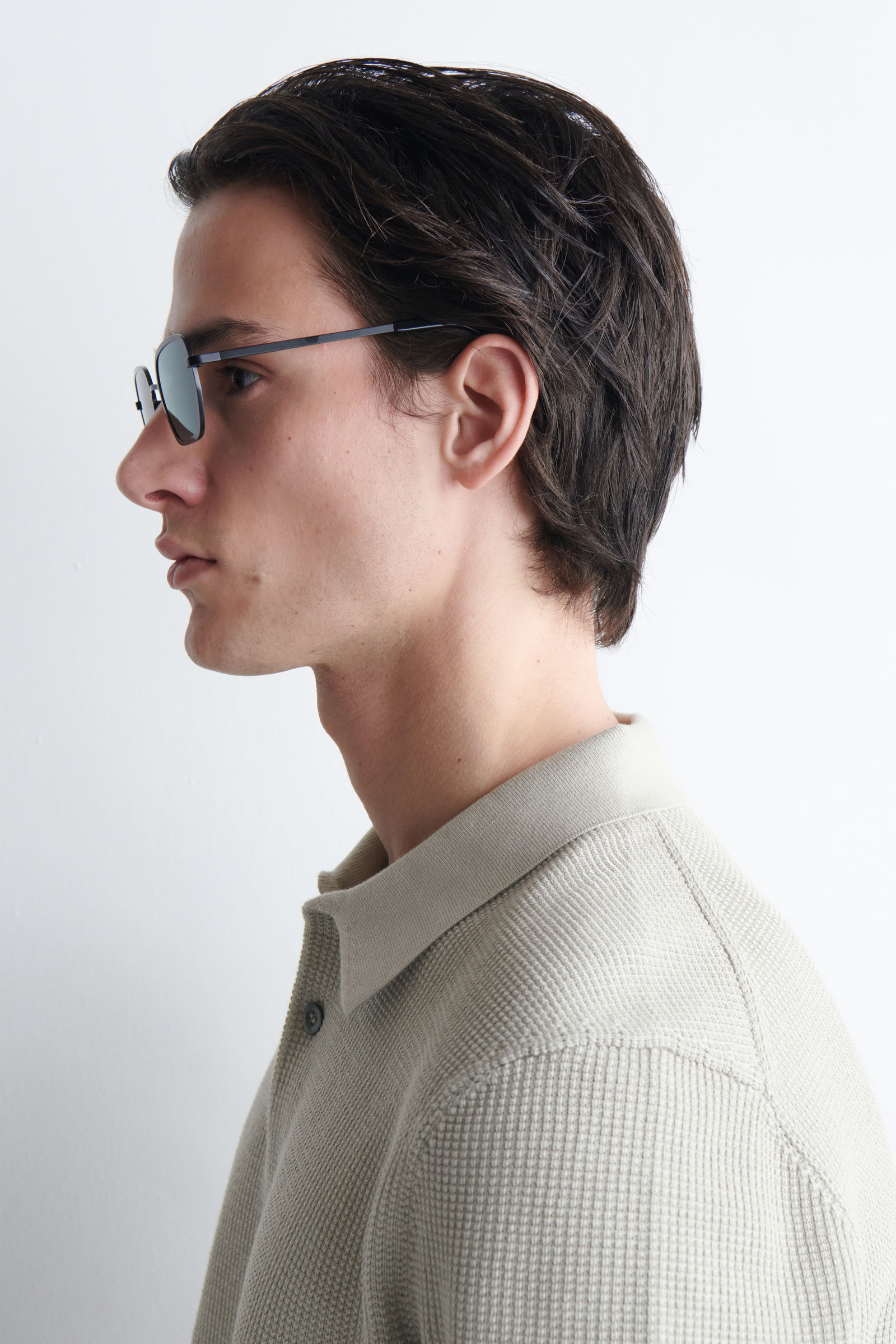 WIRE-FRAME RECTANGLE SUNGLASSES ワイヤーフレーム長方形サングラス