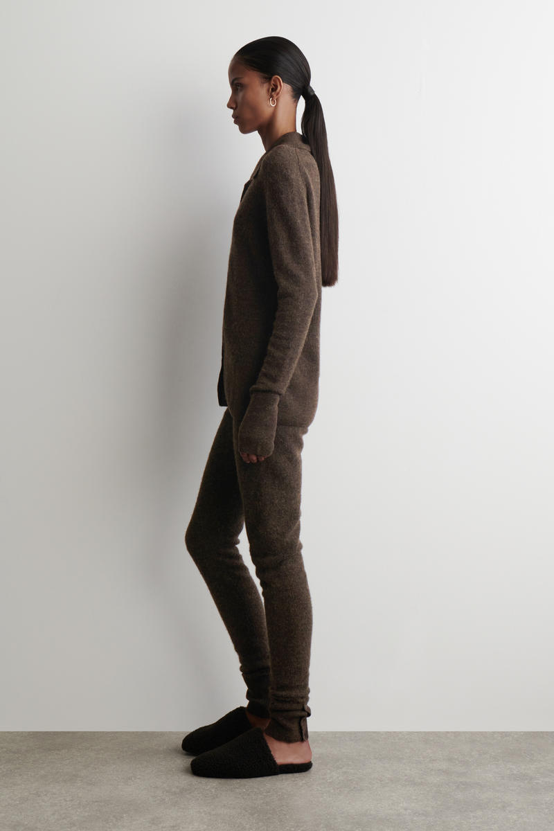 ALPACA MERINO WOOL HIGH-NECK CARDIGAN アルパカメリノウール