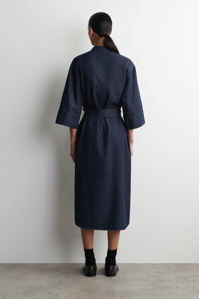 COS デニムユーティリティミディシャツドレス