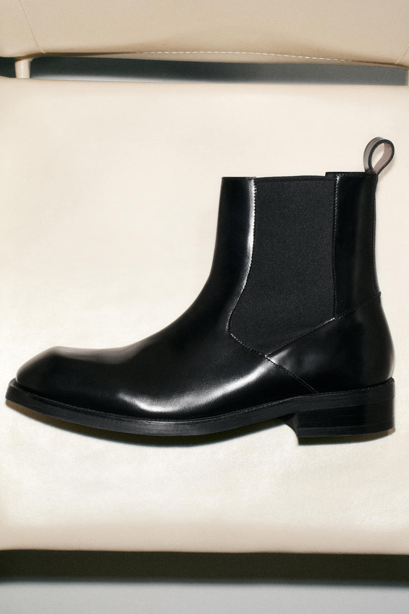 SQUARE-TOE LEATHER CHELSEA BOOTS スクエアトゥレザーチェルシー