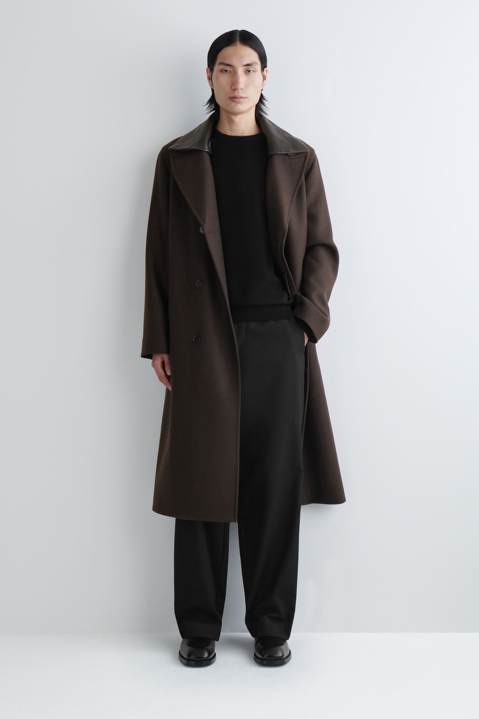 SQUARE-TOE LEATHER CHELSEA BOOTS スクエアトゥレザーチェルシー