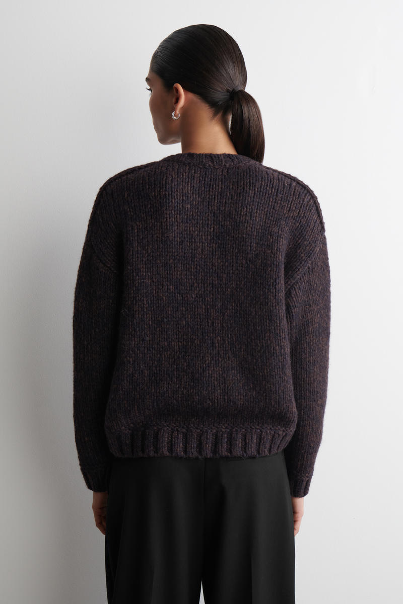 【希少】COS ニットカーディガン　ブラック　XS OVERSIZED V-NECK CARDIGAN オーバーサイズVネックカーディガン