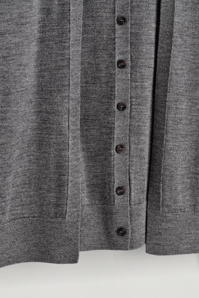 COS レイヤードメリノウールハイネックカーディガン