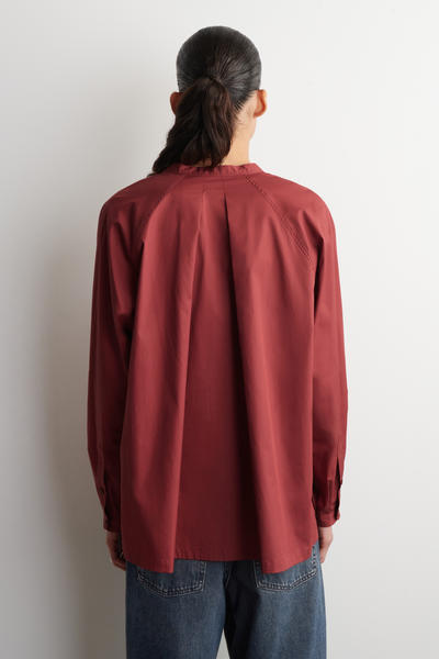 COS グランダッドカラー コットンシャツ