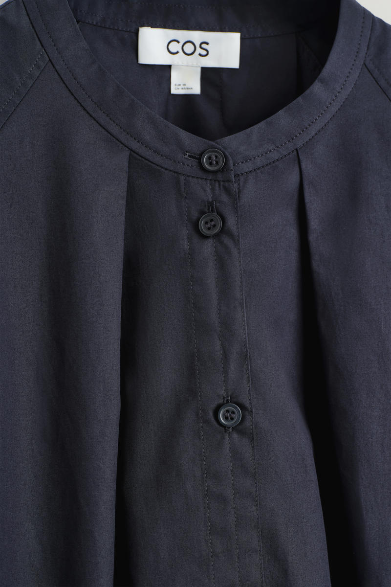 COS グランダッドカラー コットンシャツ