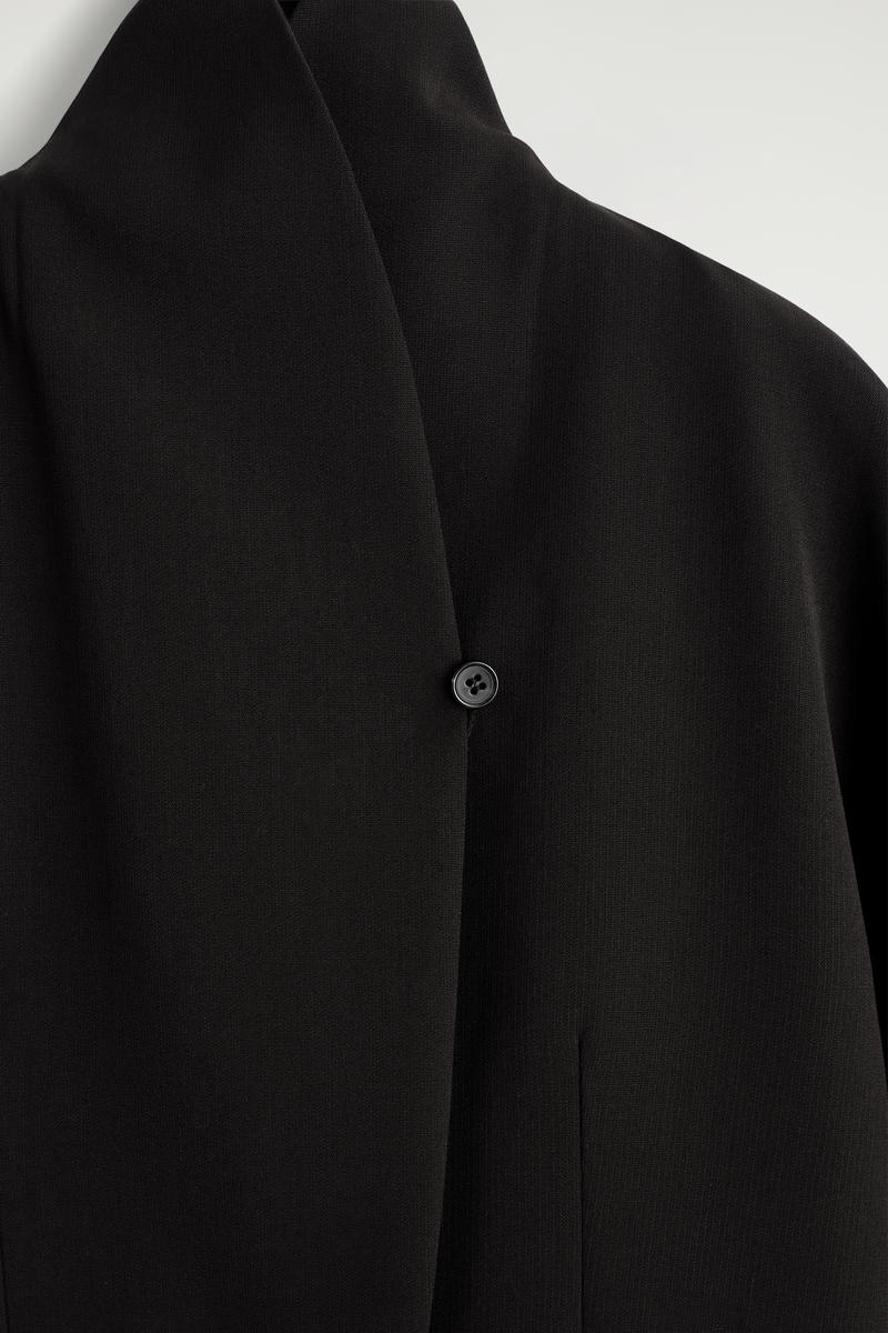 SHAWL-COLLAR WOOL-BLEND BLAZER ショールカラー ウール混ブレザー