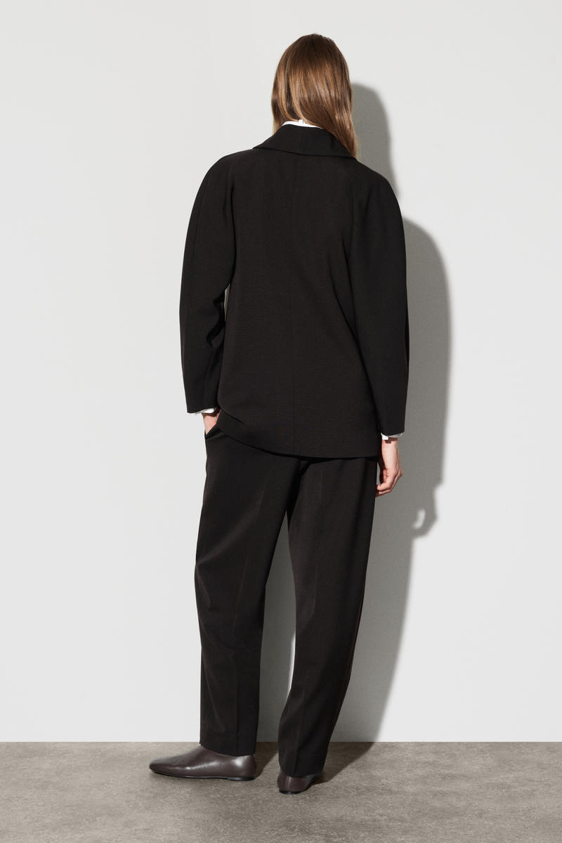 SHAWL-COLLAR WOOL-BLEND BLAZER ショールカラー ウール混ブレザー