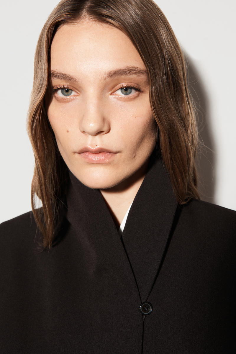 SHAWL-COLLAR WOOL-BLEND BLAZER ショールカラー ウール混ブレザー