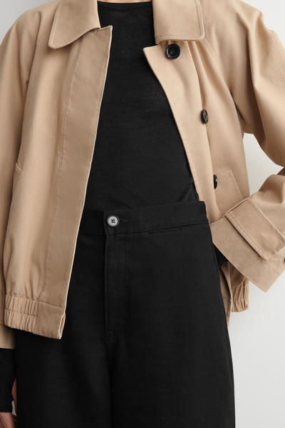 COS クロップド ワイドレッグデニムパンツ