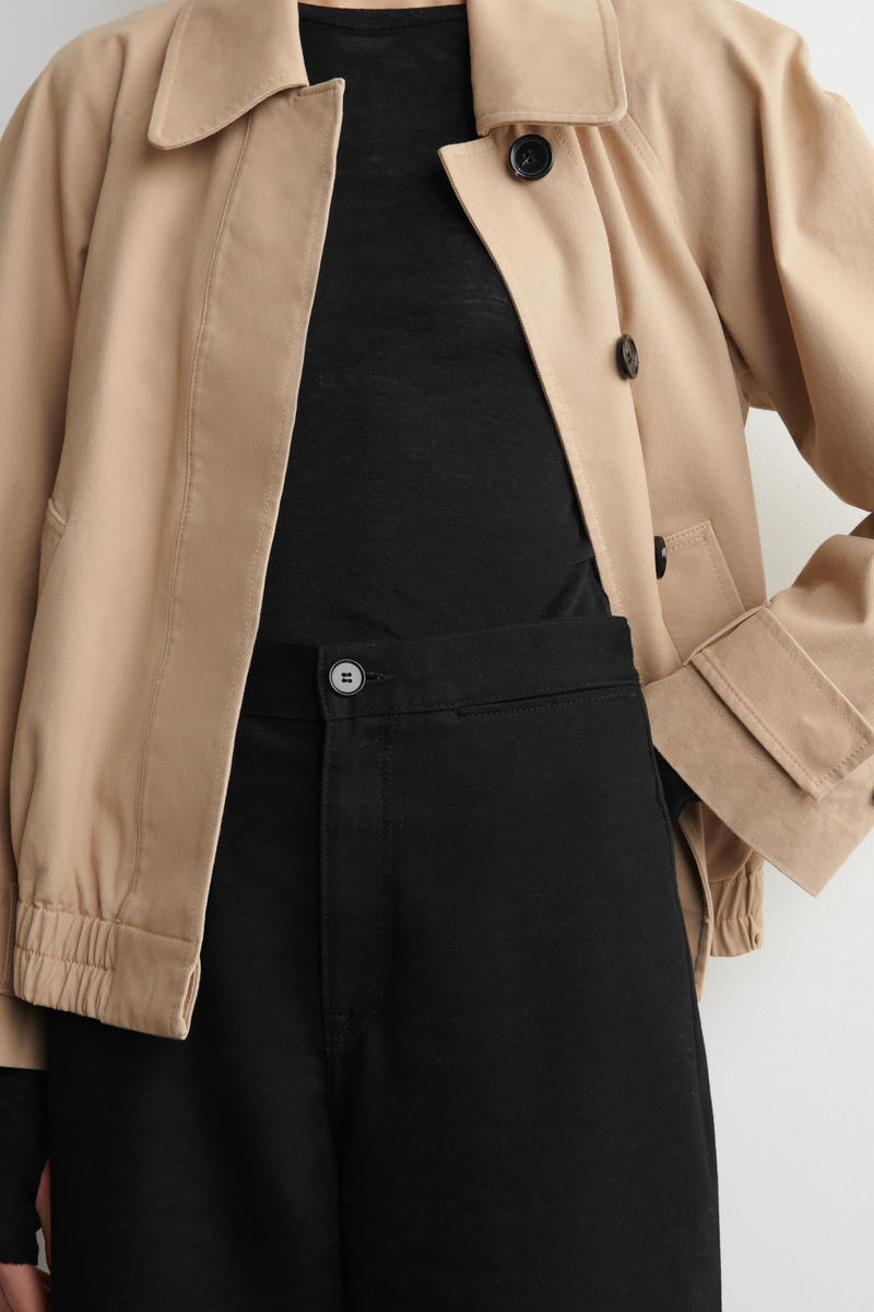 COS クロップド ワイドレッグデニムパンツ