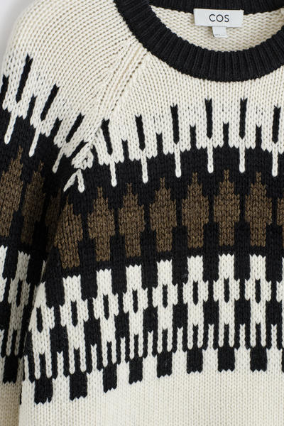 COS フェアアイルウールカシミヤセーター