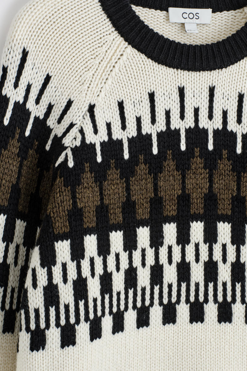 COS フェアアイルウールカシミヤセーター