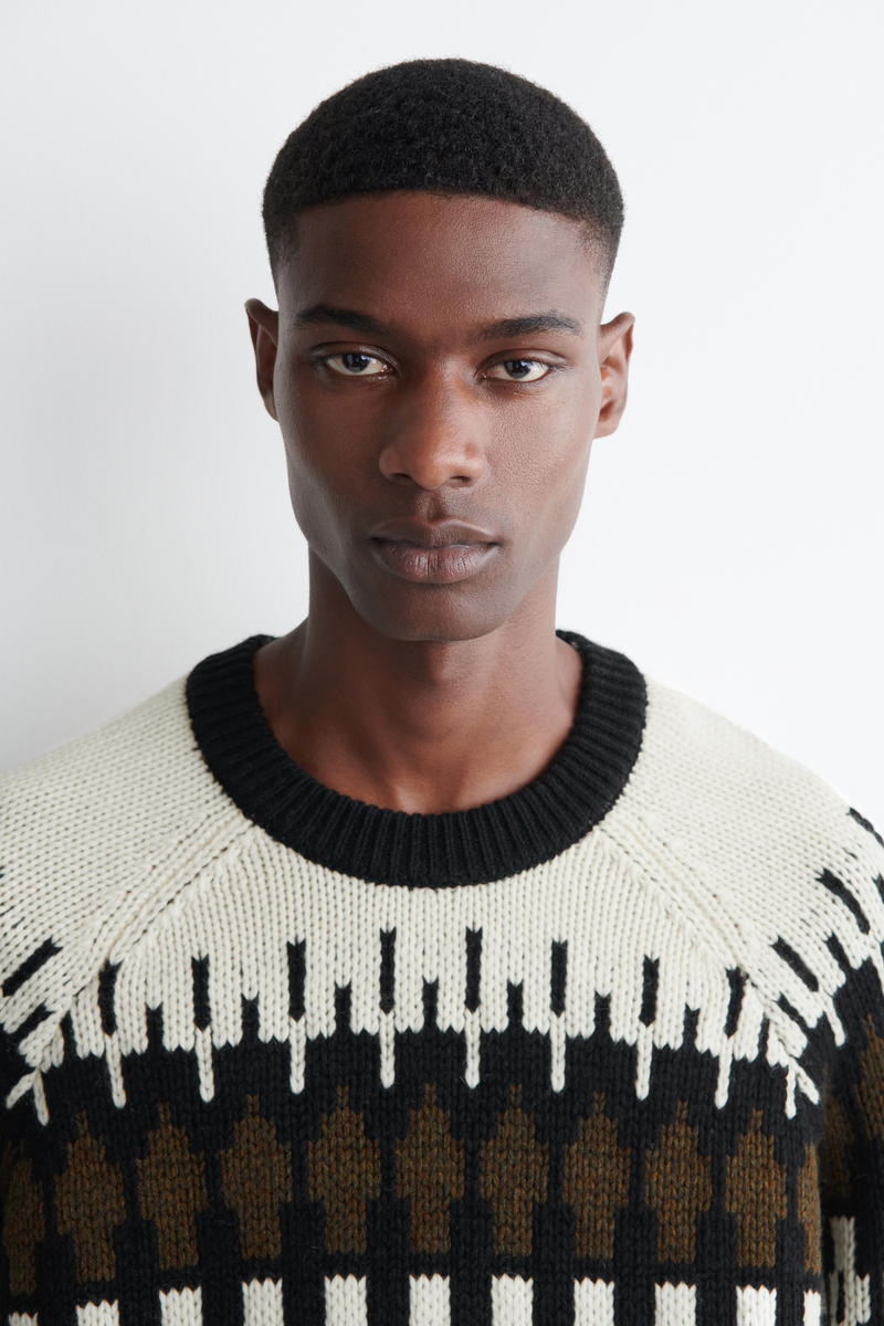 COS フェアアイルウールカシミヤセーター