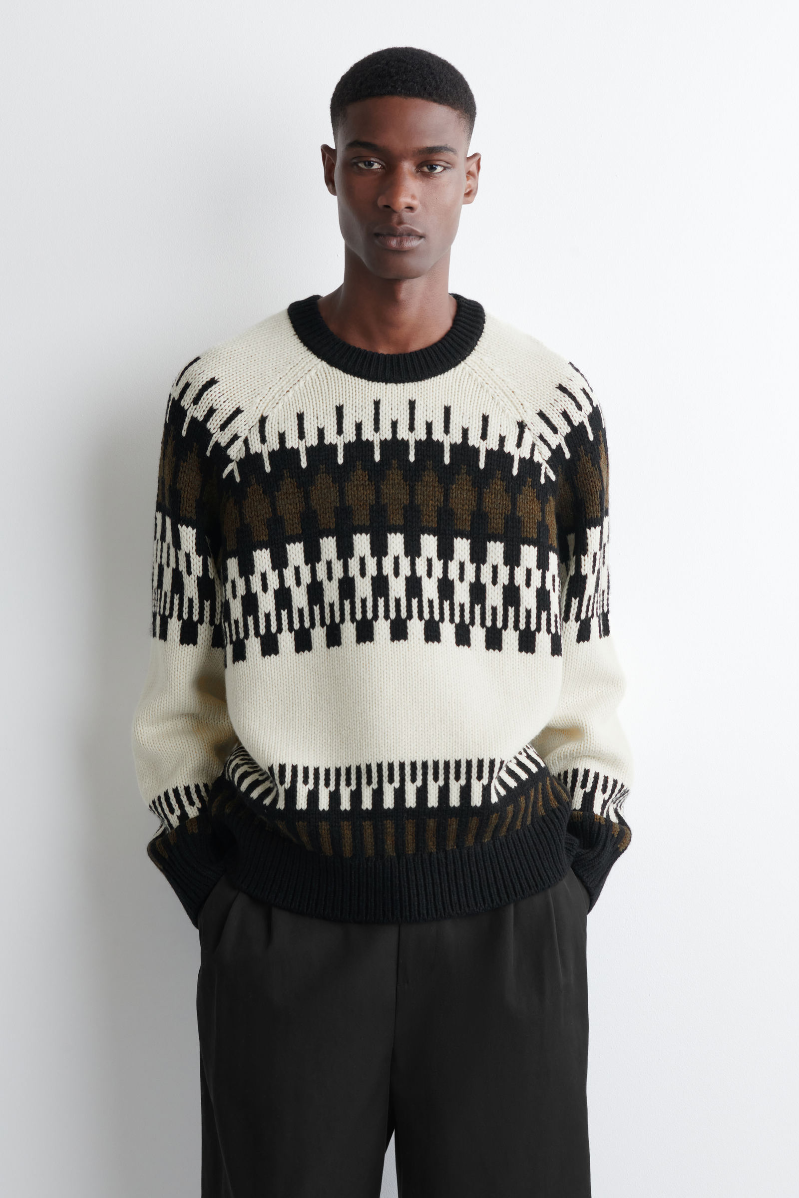 FAIR ISLE WOOL-CASHMERE JUMPER フェアアイルウールカシミヤセーター FAIR ISLE WOOL-CASHMERE JUMPER フェアアイルウールカシミヤセーター