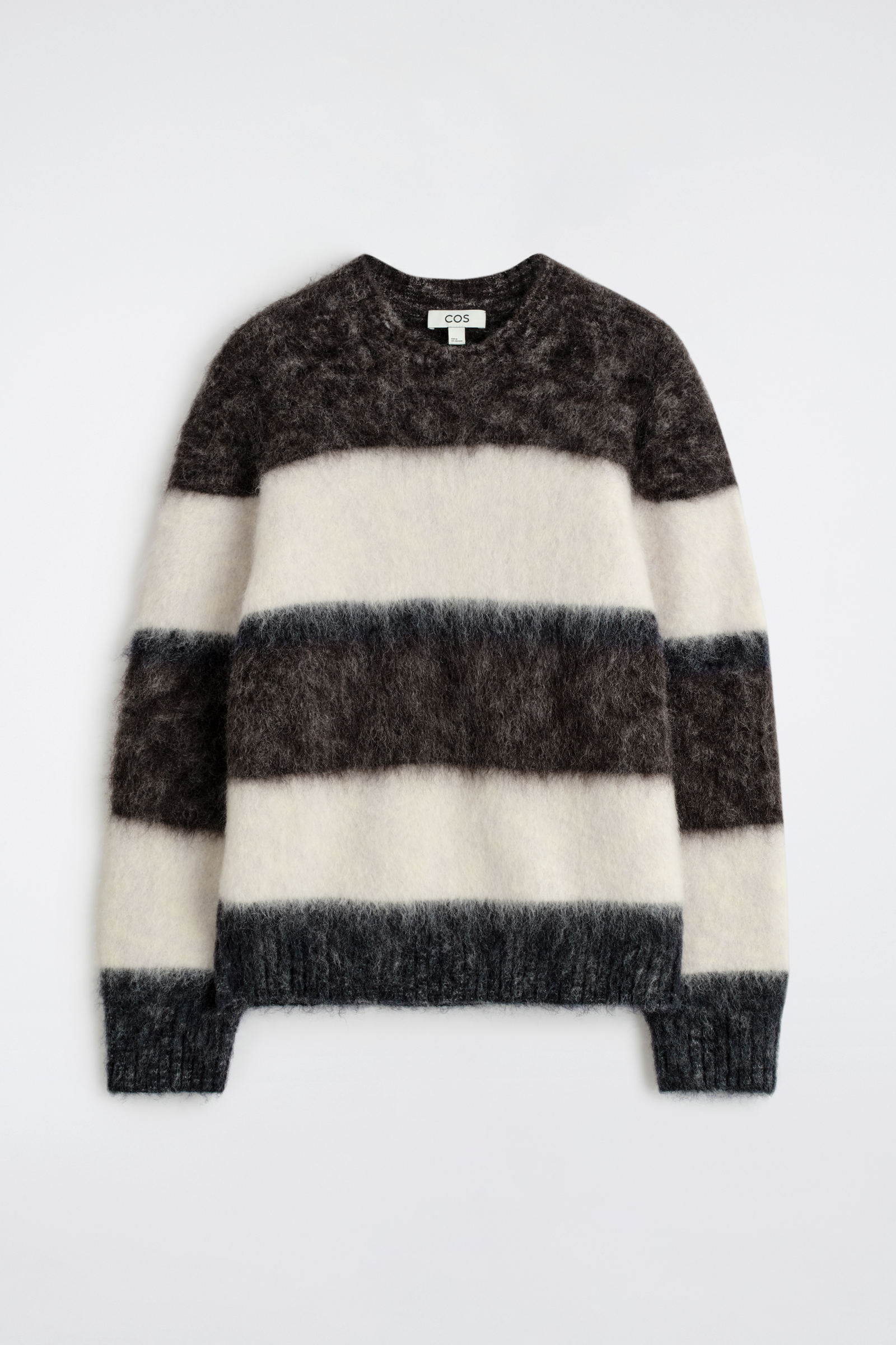 COLOUR-BLOCK MOHAIR CREW-NECK JUMPER カラーブロックモヘアクルー COLOUR-BLOCK MOHAIR CREW-NECK JUMPER カラーブロックモヘアクルー