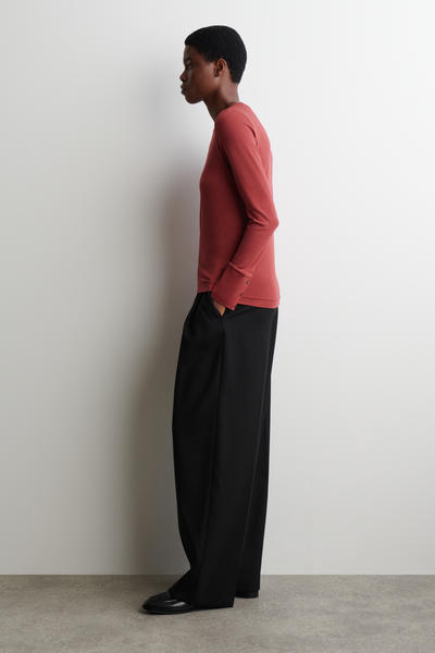 COS コットンジャージー 長袖トップス