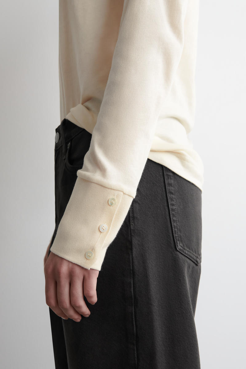 COS コットンジャージー 長袖トップス