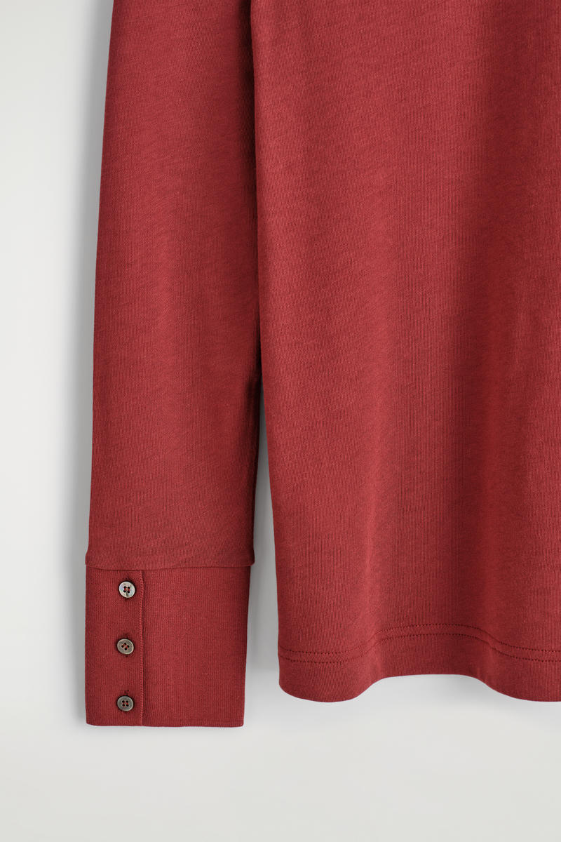 COS コットンジャージー 長袖トップス