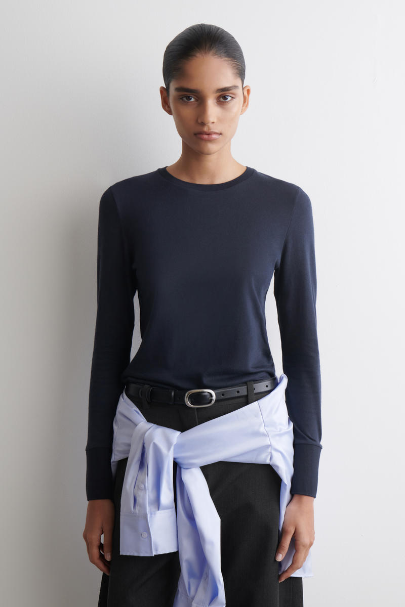 COS コットンジャージー 長袖トップス