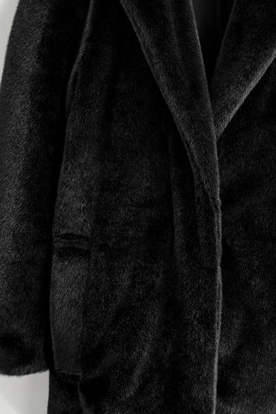 COS フェイクファー ロングコート