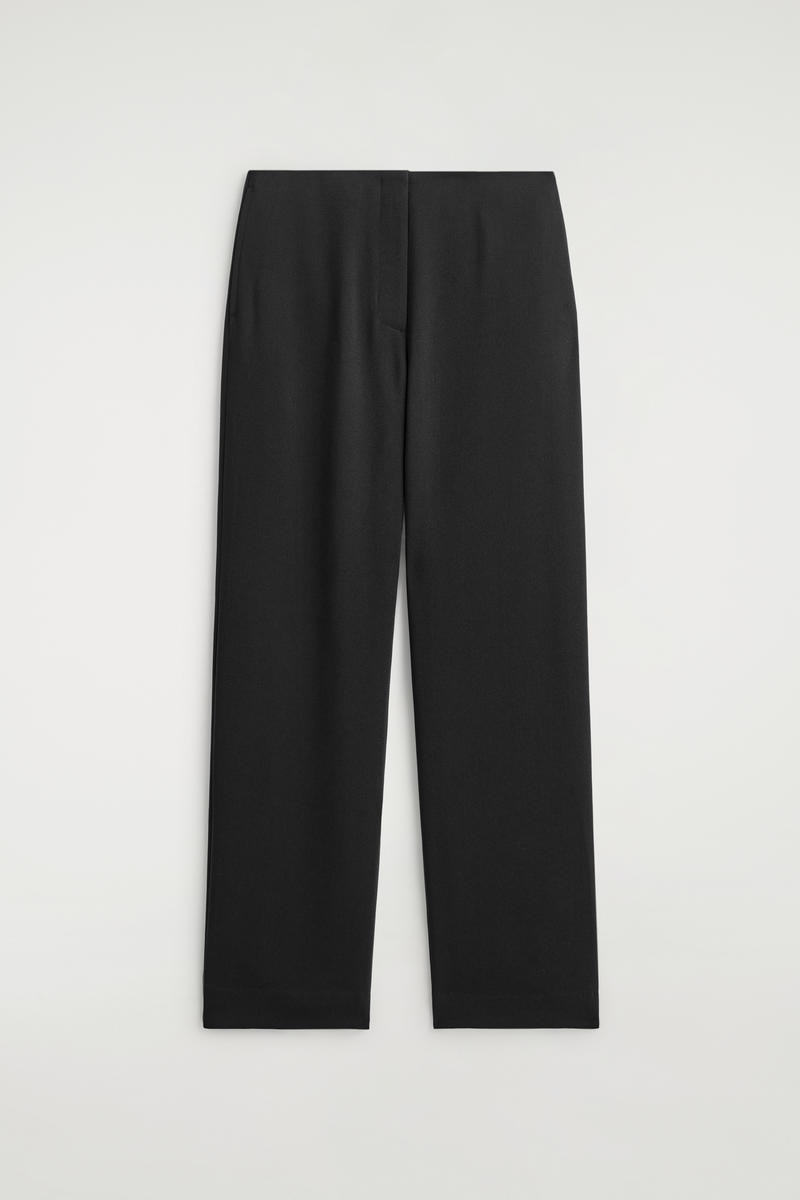 TAILORED STRAIGHT-LEG TROUSERS テイラードストレートレッグパンツ