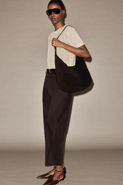 COS 刺繍コットンパンツ