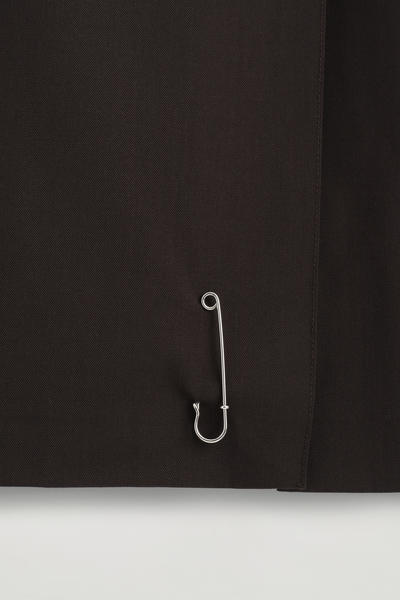 COS ベルト付きウール混マキシキルト