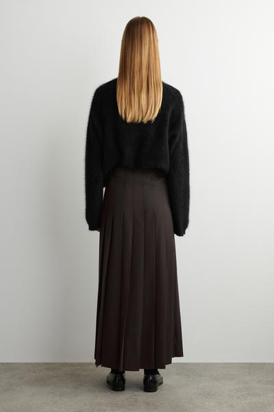 COS ベルト付きウール混マキシキルト