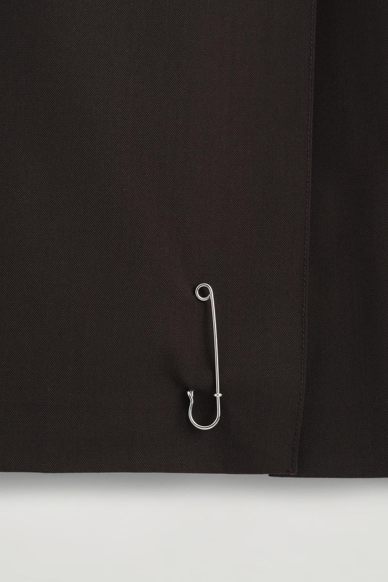 COS ベルト付きウール混マキシキルト