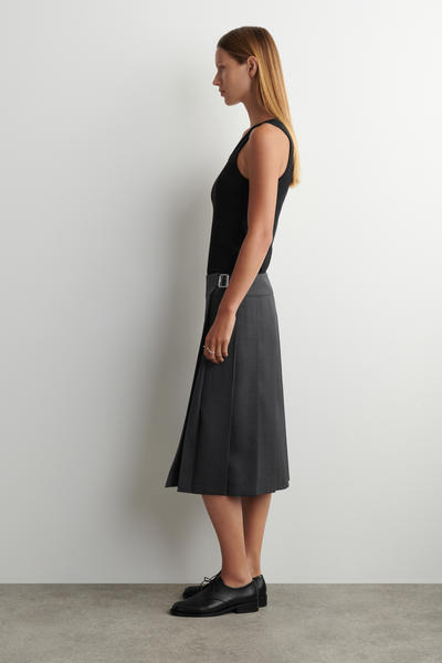 COS ベルト付き ウール混ミニキルト