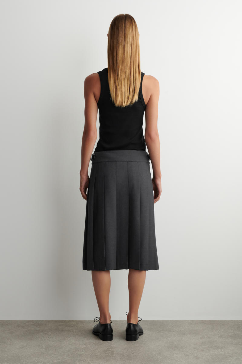 COS ベルト付き ウール混ミニキルト