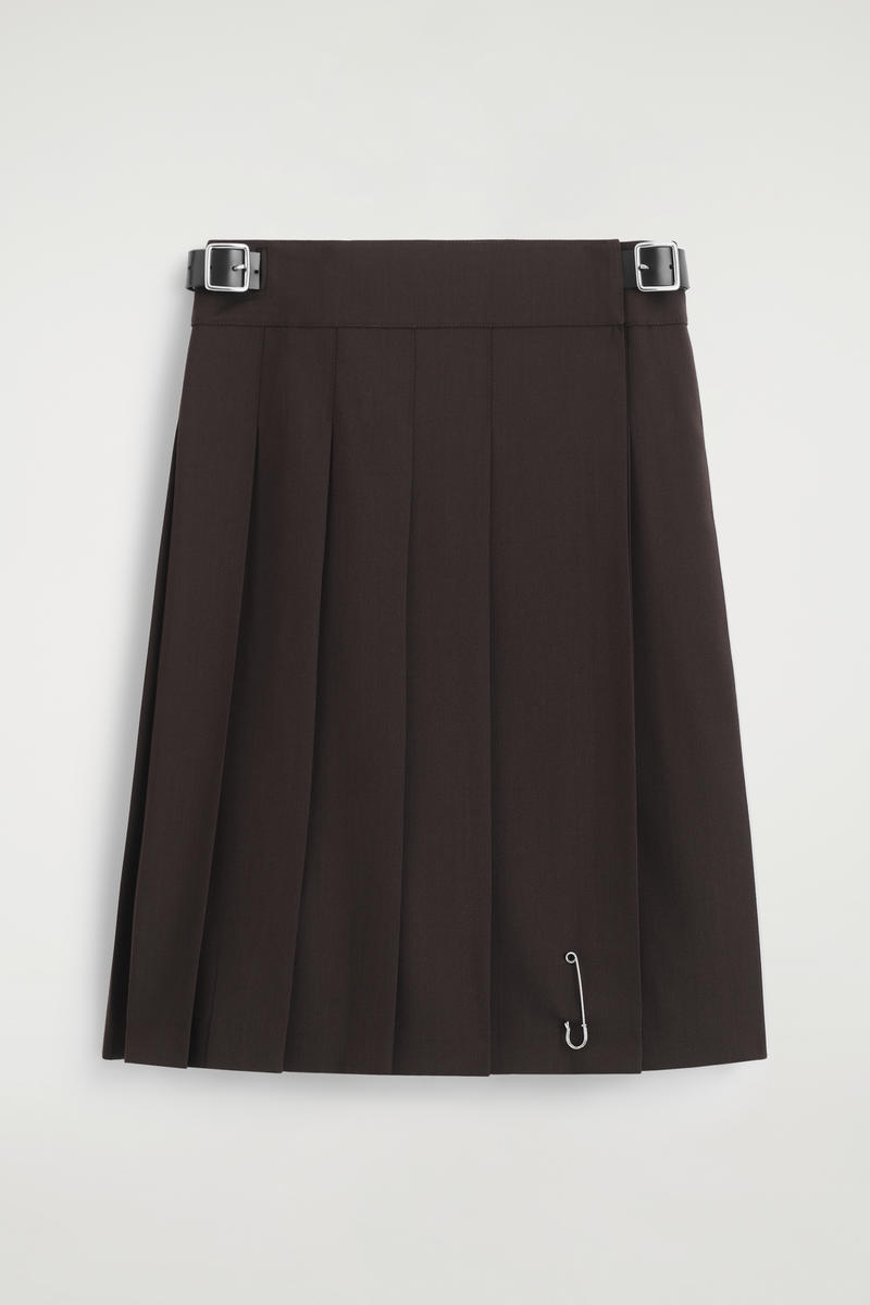 COS ベルト付き ウール混ミニキルト