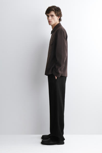 COS コーデュロイジャージージップアップオーバーシャツ