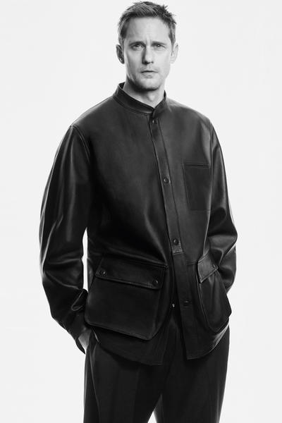 COS 光沢仕上げ ナッパレザージャケット