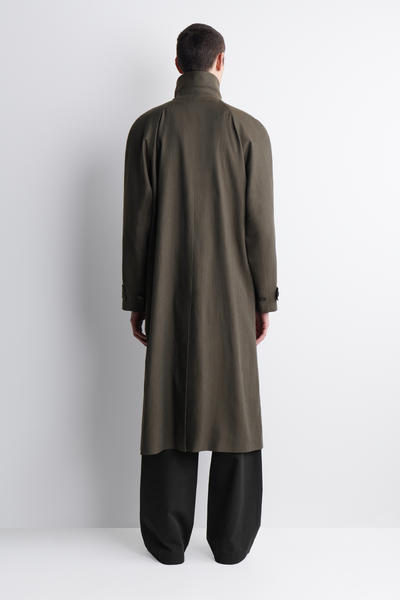 COS ライトウェイトコットン　ヘリンボーントレンチコート