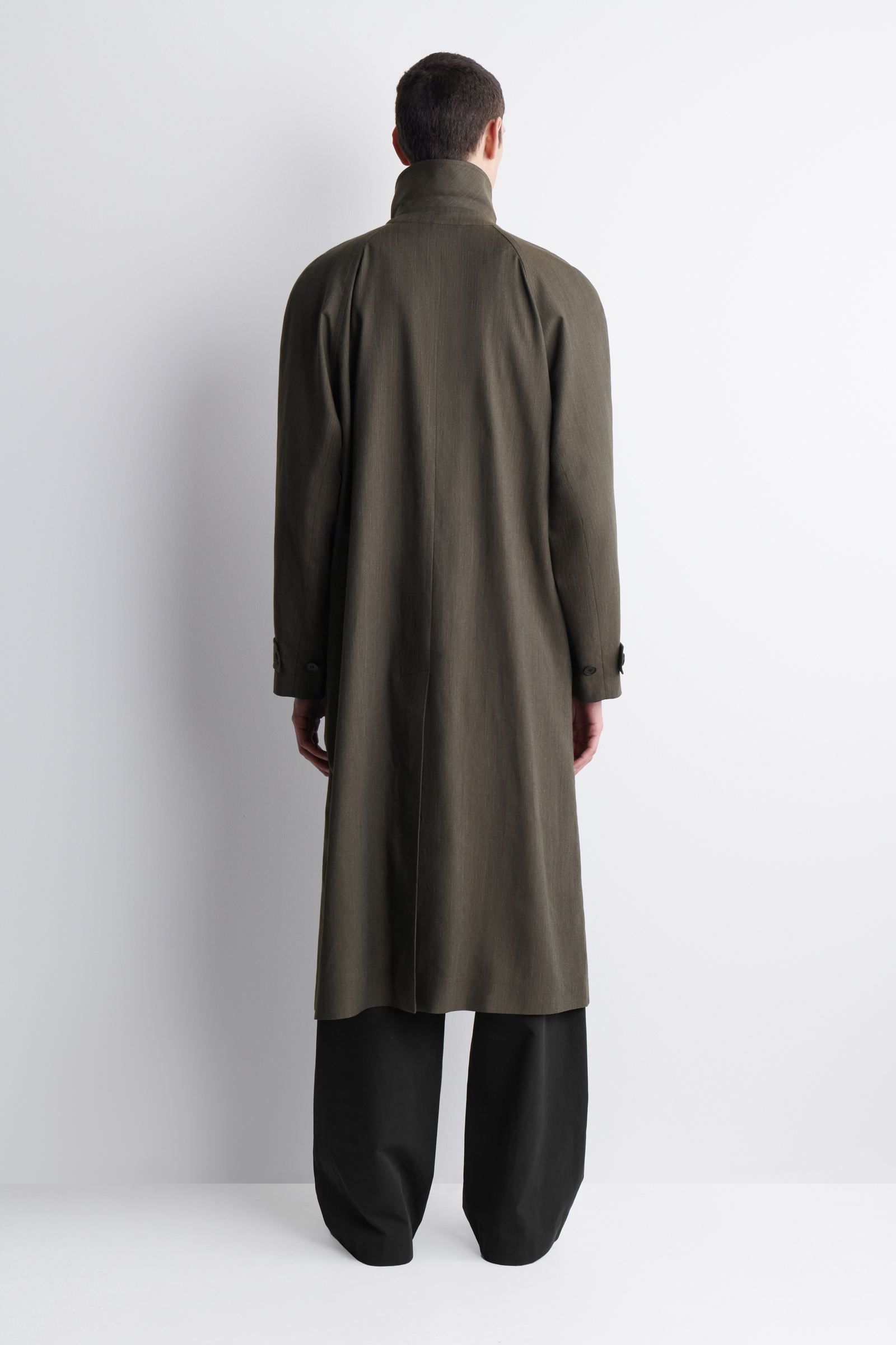 LIGHTWEIGHT COTTON HERRINGBONE TRENCH COAT ライトウェイトコットン
