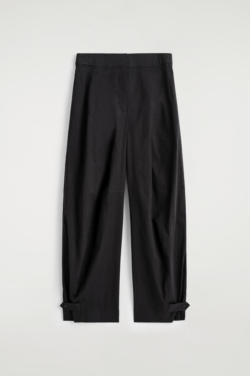 UTILITY BARREL-LEG TROUSERS ユーティリティバレルレッグパンツ