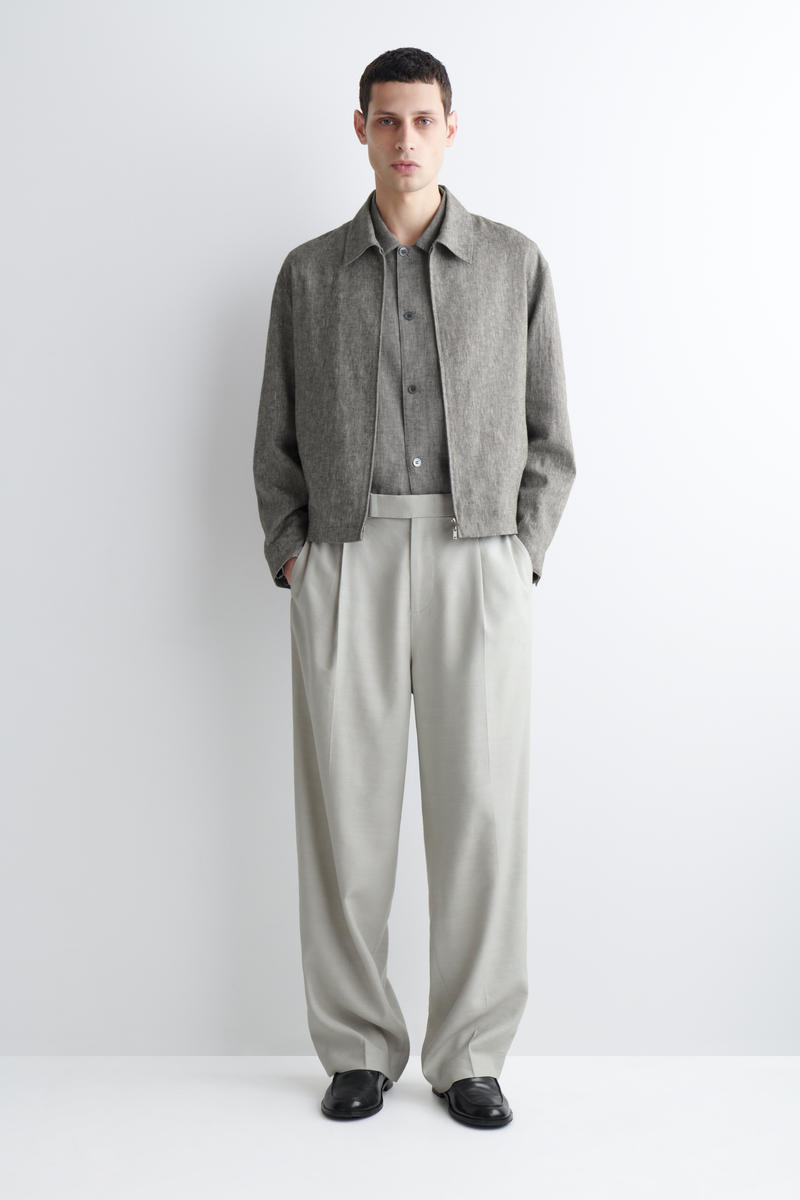 COS リネンブルゾンジャケット