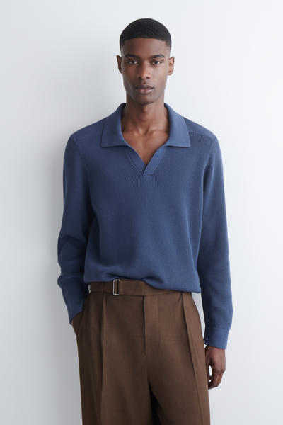 COS コットンポロジャンパー