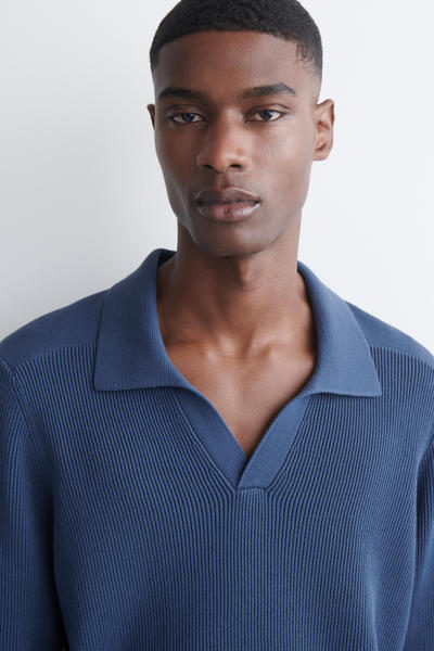 COS コットンポロジャンパー