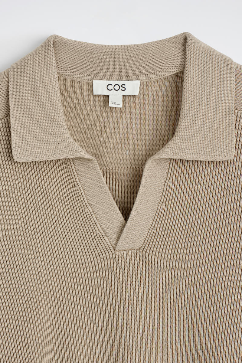 COS コットンポロジャンパー
