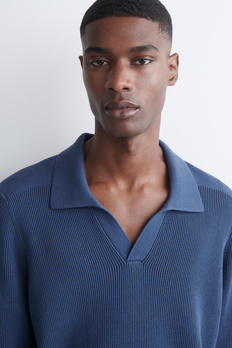 COS コットンポロジャンパー