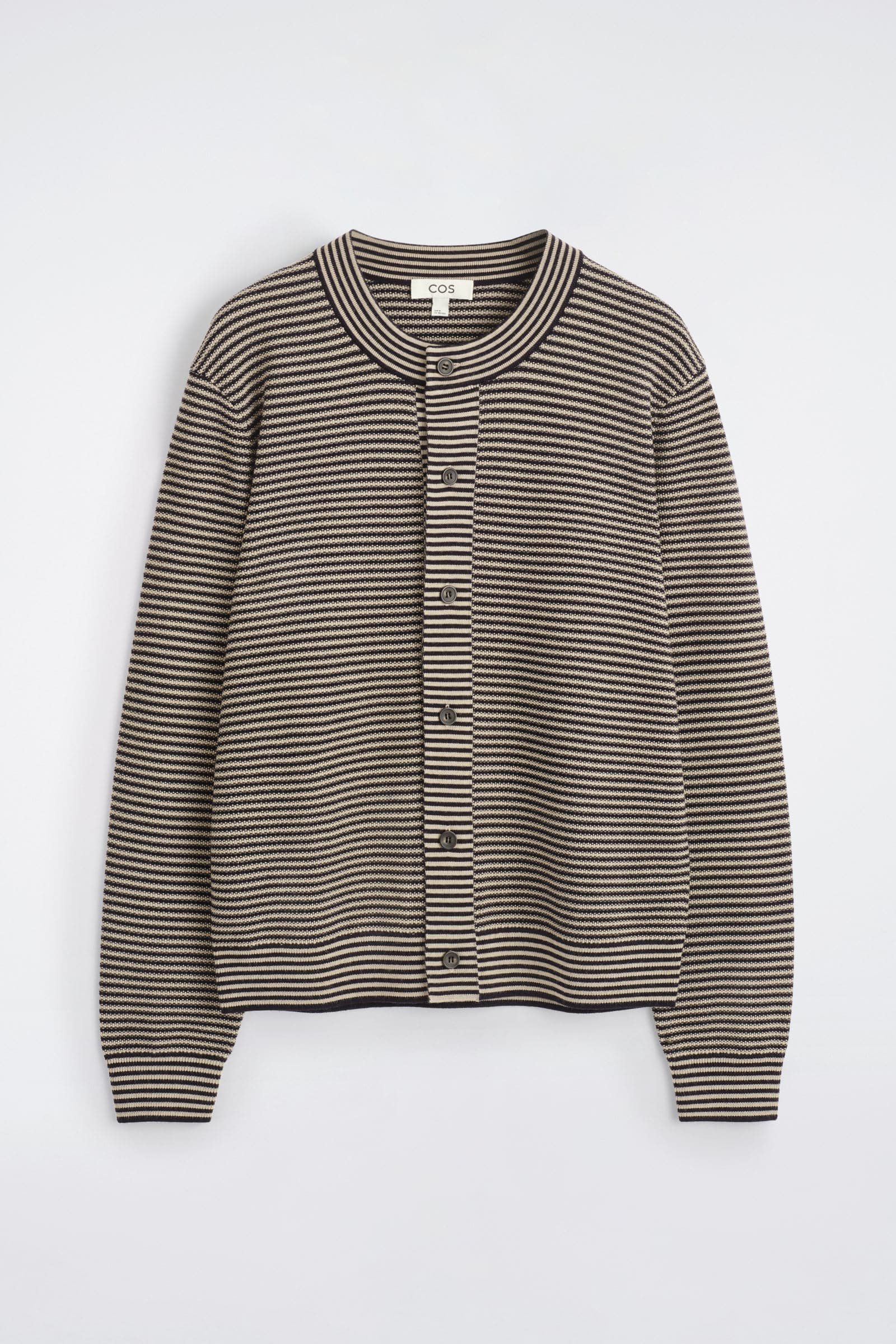 STRIPED MERINO WOOL CARDIGAN ストライプメリノウールカーディガン