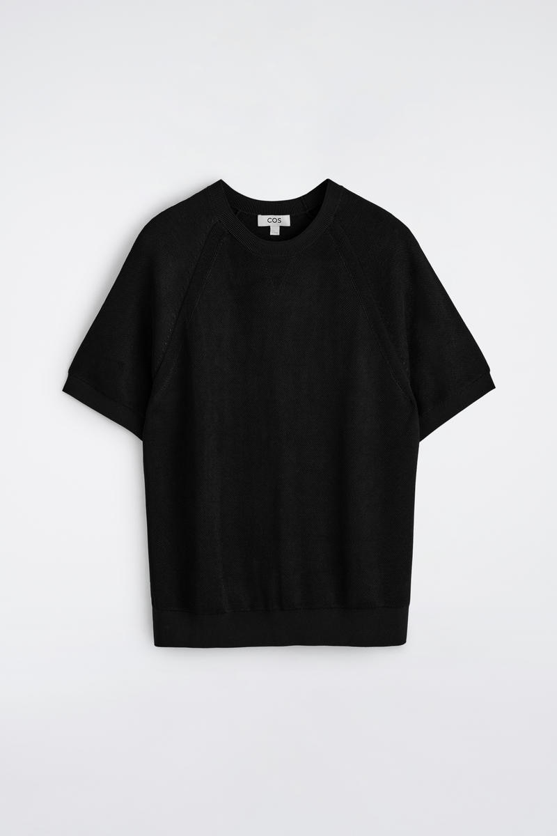 COS ダブルフェイスニットTシャツ
