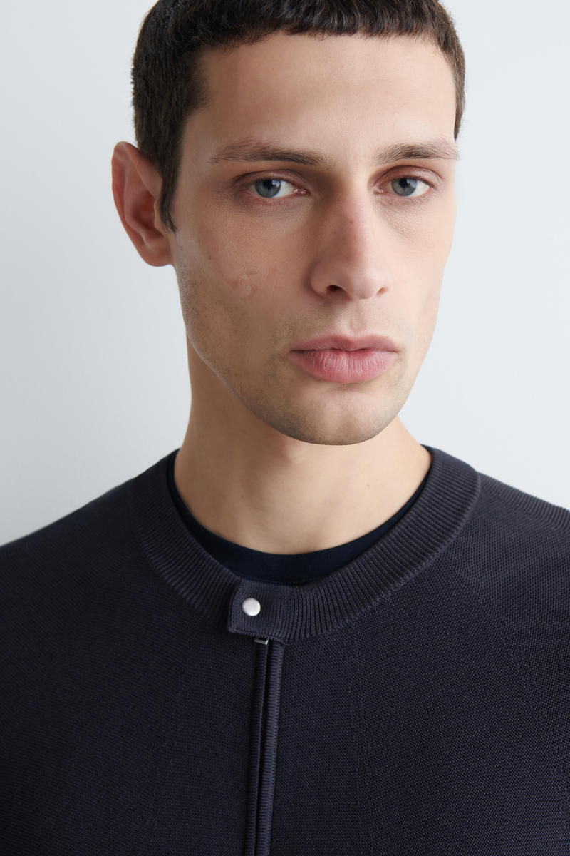 COS レーサーネック ニットジャケット