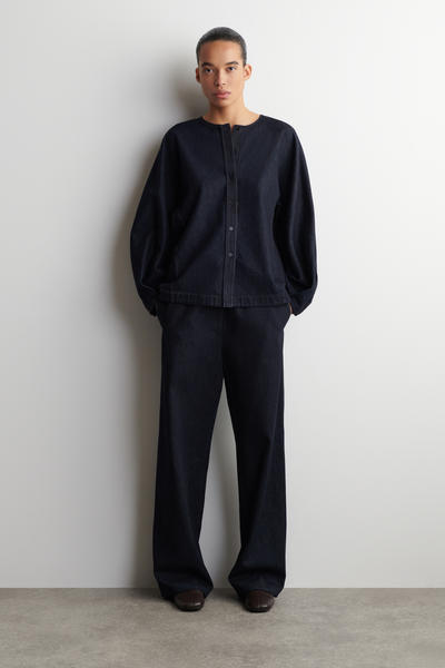 COS ラウンドデニムブラウス