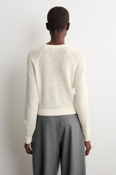 COS ニットリネンカーディガン